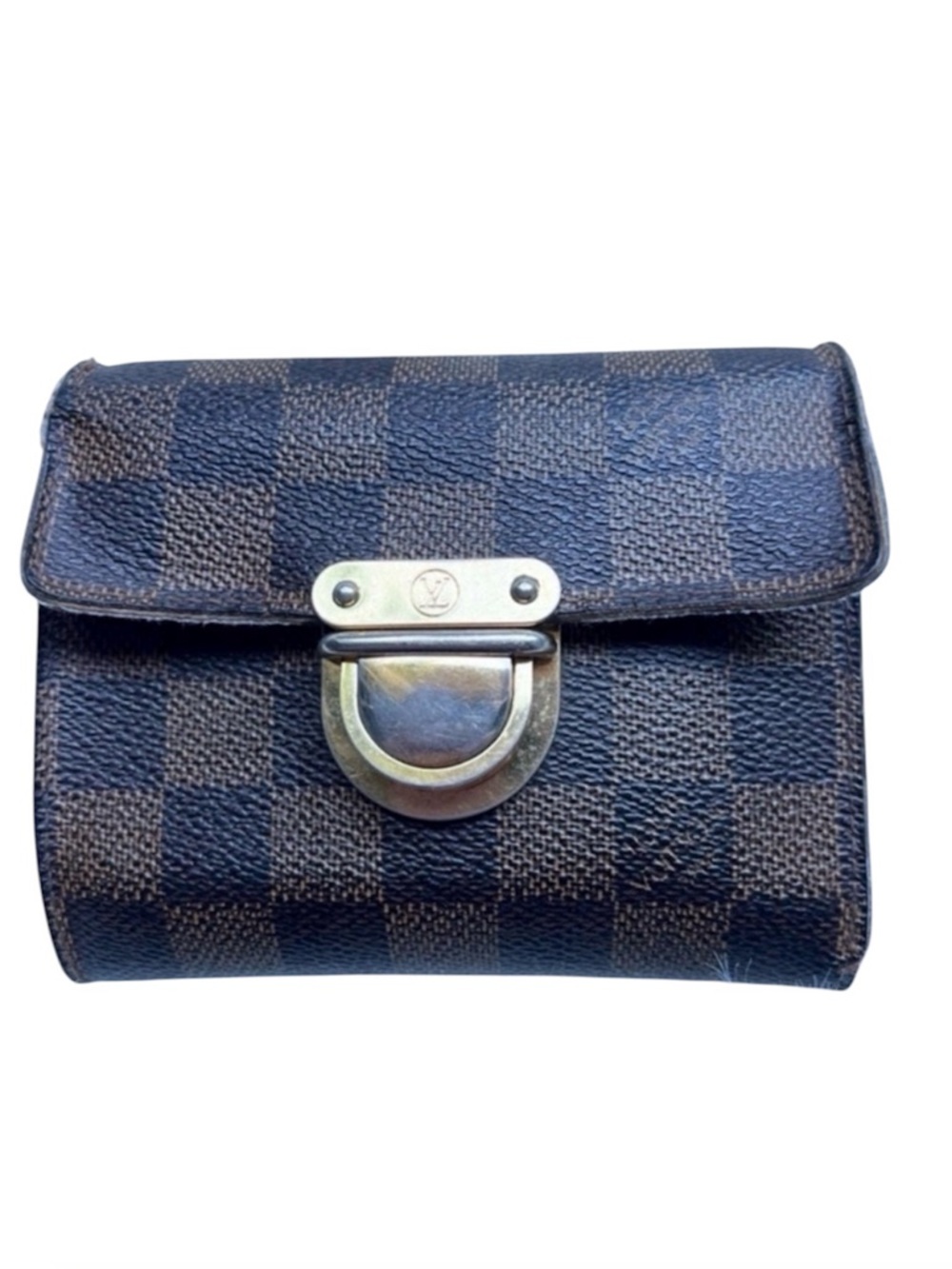 Louis Vuitton Trifold Wallet Koala Damier Brown Gold Hardware TN0190 LV Classic